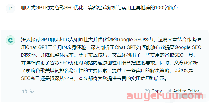 ChatGPT助力谷歌SEO优化：实战经验解析与实用工具推荐 第4张