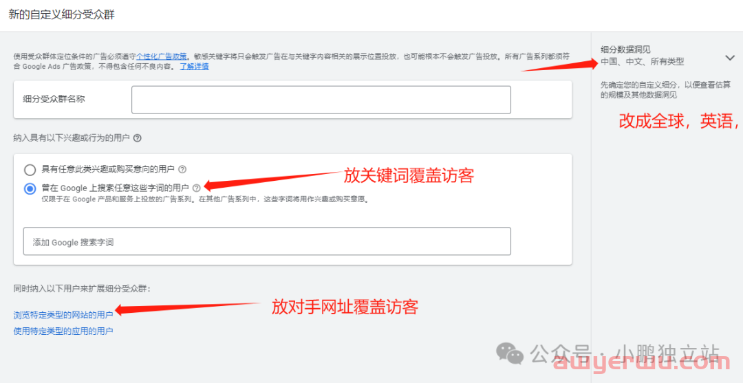 新网站的谷歌广告访客受众人群再营销怎么弄？ 第2张