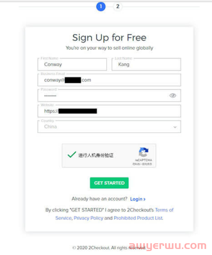免费开户!2024年2Checkout注册教程(全新版) 第3张 免费开户!2024年2Checkout注册教程(全新版) 第3张