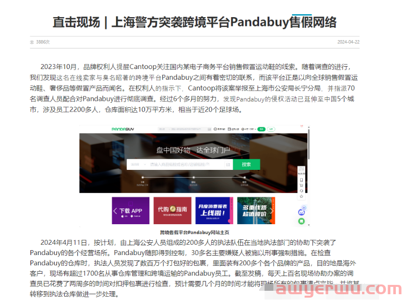 突发！知名跨境代购平台Pandabuy被警方搜查... 第1张