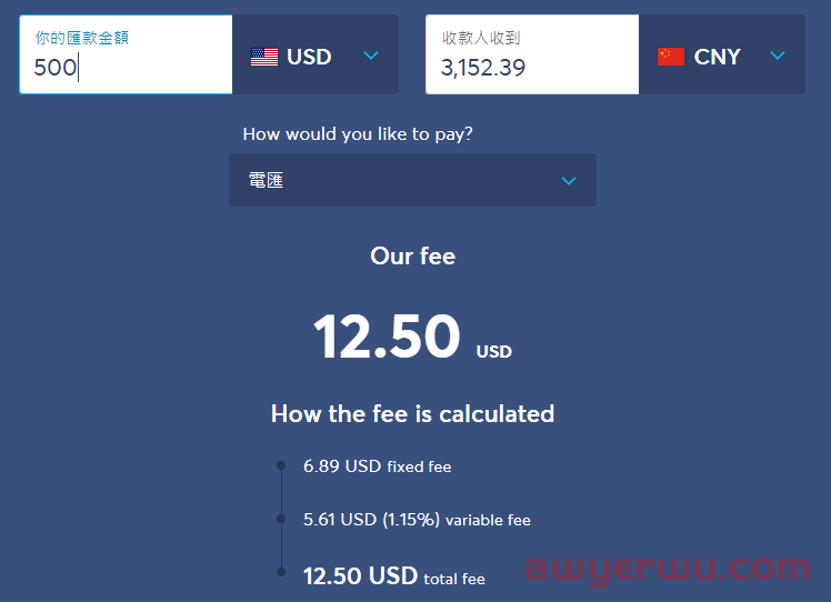 2024年8个国际汇款转账平台/App推荐（付款方式+汇率/手续费+到账时间）- 安全、快速，境外转账至中国不再难！ 第6张