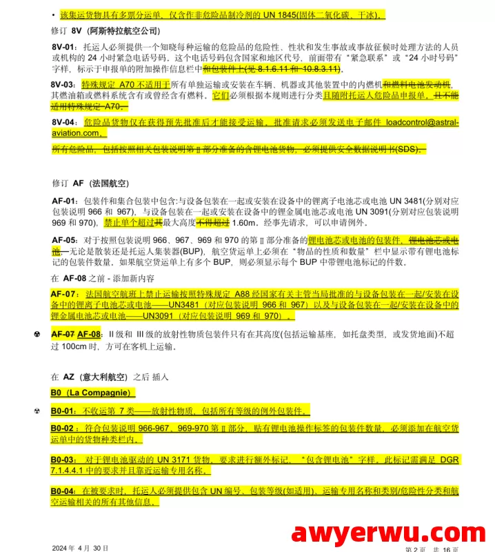 跨境物流 2024 国际航空运输协会-IATA 《危险品规则》 第2张